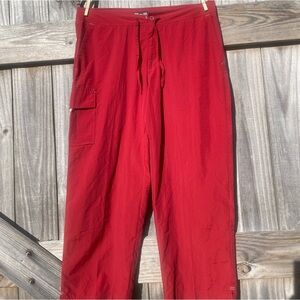 REI Vibrant Red Wide Leg Hiking Trail Pants - Size 16